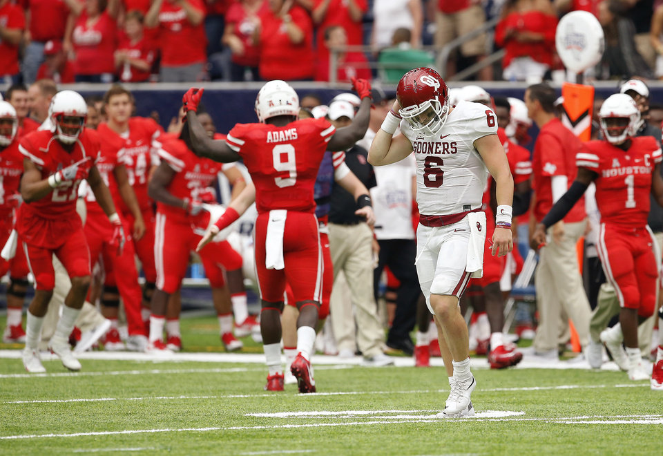 Lot Detail - 2015 Baker Mayfield Game Used Oklahoma Sooners White Jersey  Photo Matched To 4 Games