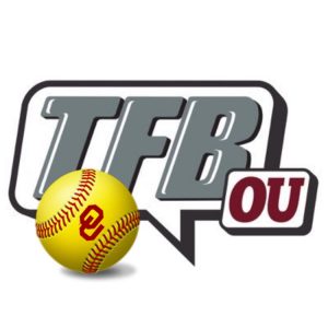 Logo featuring 'TFB' and 'OU' with a softball graphic.